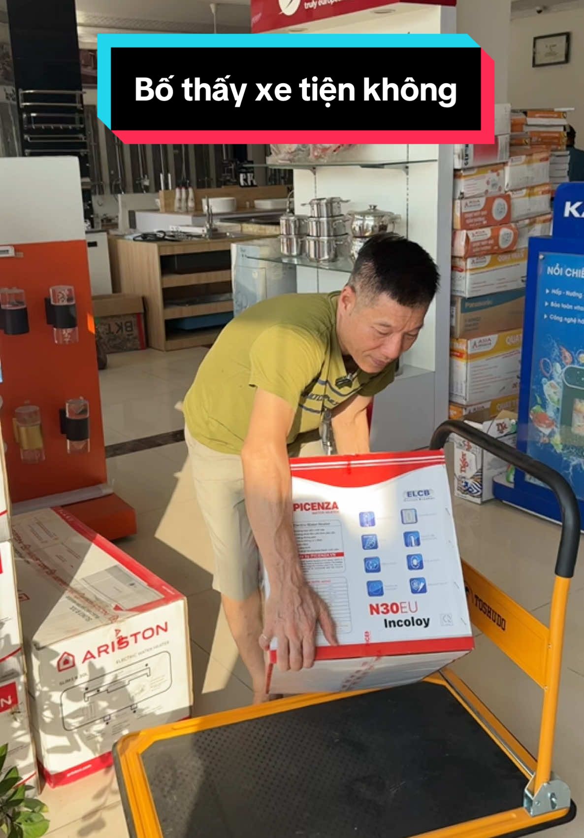 Xe Đẩy Hàng TOSHUDO Thép Bánh cao su xe chịu tải 200kg #xequay360• #thinhhanh 