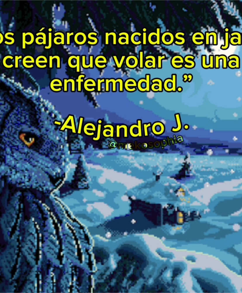 ¿Y si no es miedo a volar, sino que nos acostumbramos tanto a la jaula que ya ni sabemos que existe el cielo? 🤔 #filosofia #frases #fyp #parati #frasesfilosoficas #noche #viral #capcut #filosofiadevida #escritos #pensamientos #versos #poemas #real #alejandrojodorowsky #mekosophia 