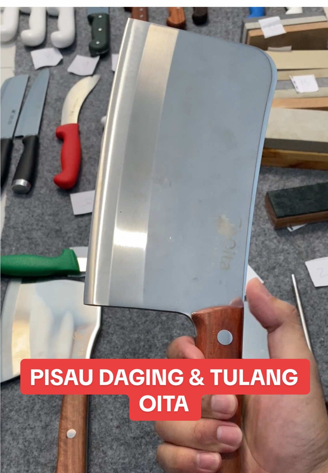 Pisau Cincang Daging dan Tulang OITA Tajam #pisau #oita #pisautajam🔪 #pisaudaging #pisaudapur #fyp 