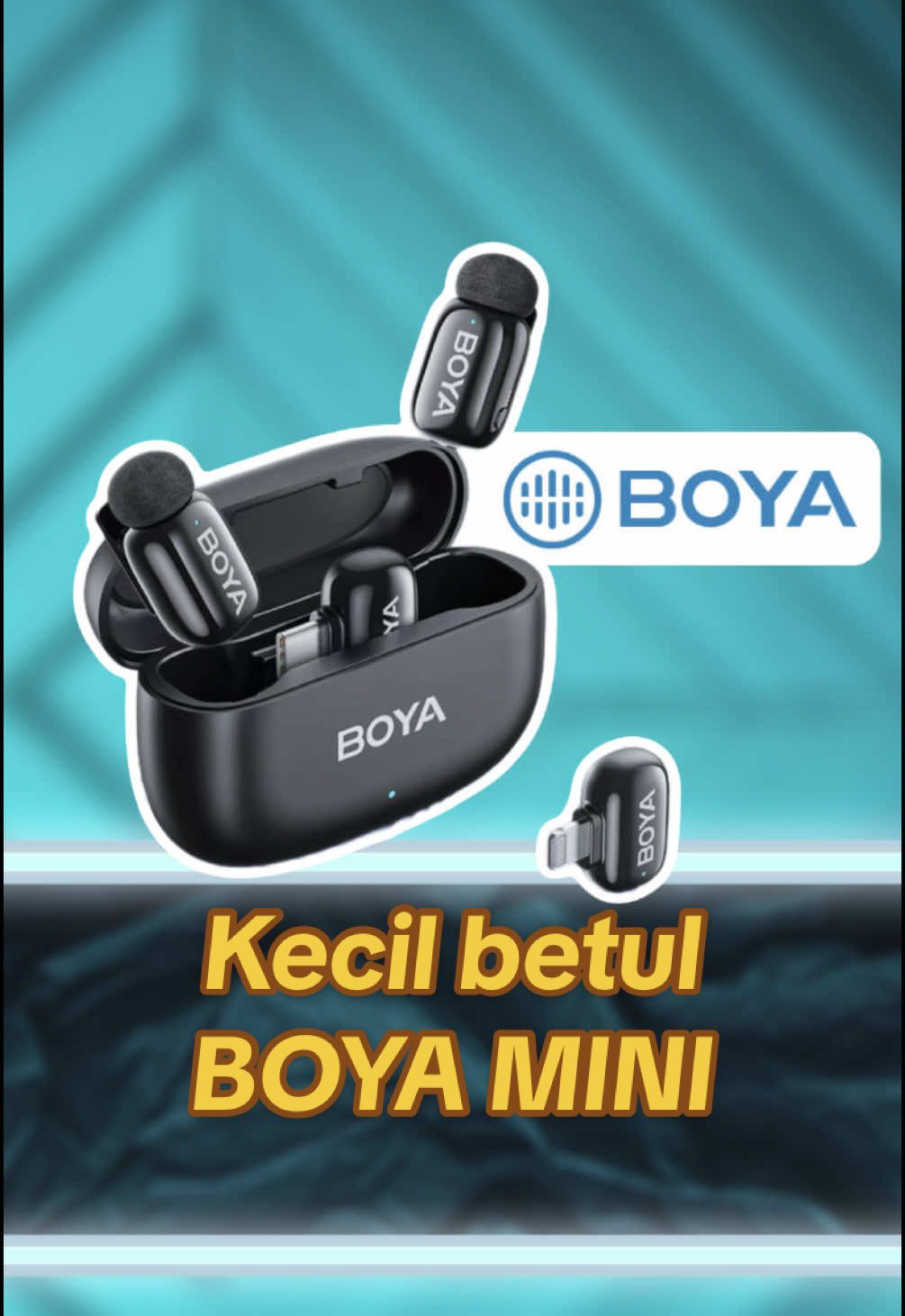 Tak sangka sekecil ini mic BOYA mini ni. Tapi dengan saiz kecil ni masih boleh bagi audio yg agak ok. Berbaloi dgn harga murah juga #abangshah #voiceoverartist #wirelessmicrophone #micmurah #boya 