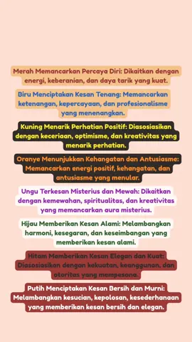 ini psikologi warna supaya outfit kamu mempesona orang lain #psikologi #warna #OOTD #outfit #KesehatanMental #info 