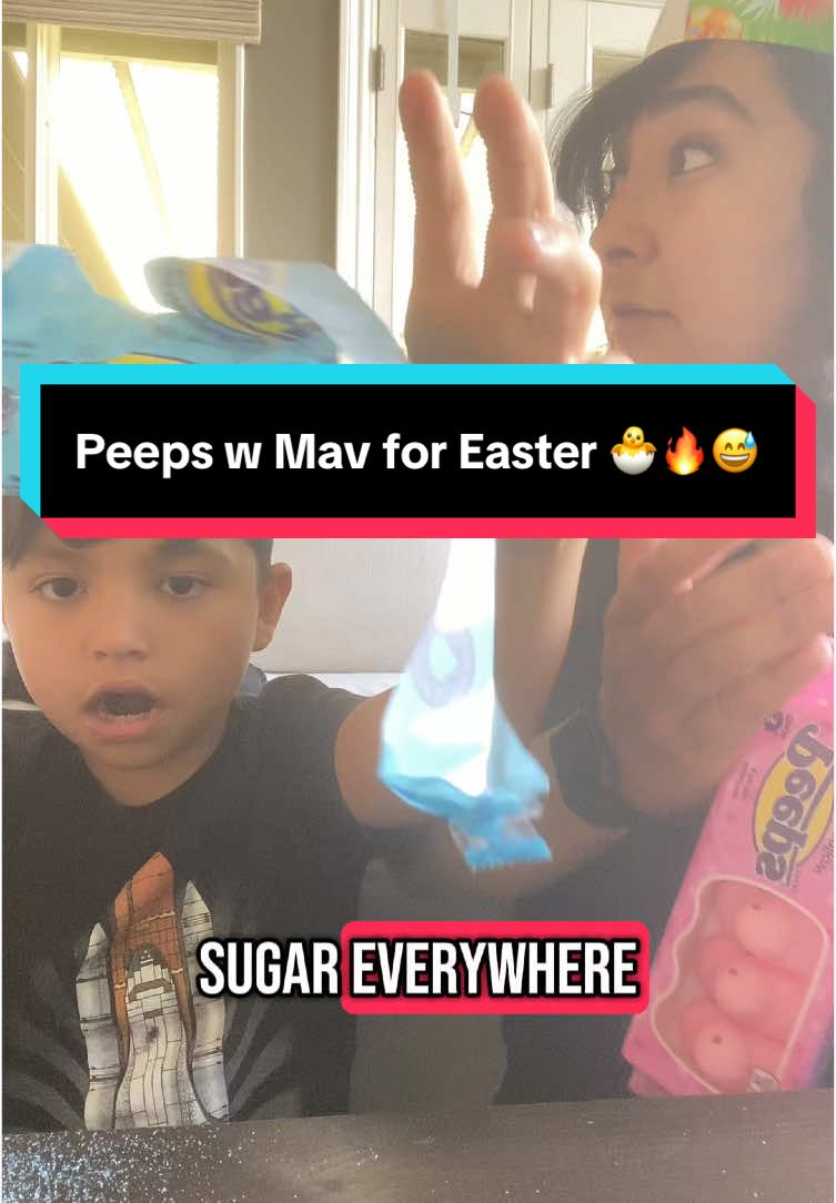 Easter shenanigans #familytime #easter #fyp #sugar #eastertime #peeps #candy