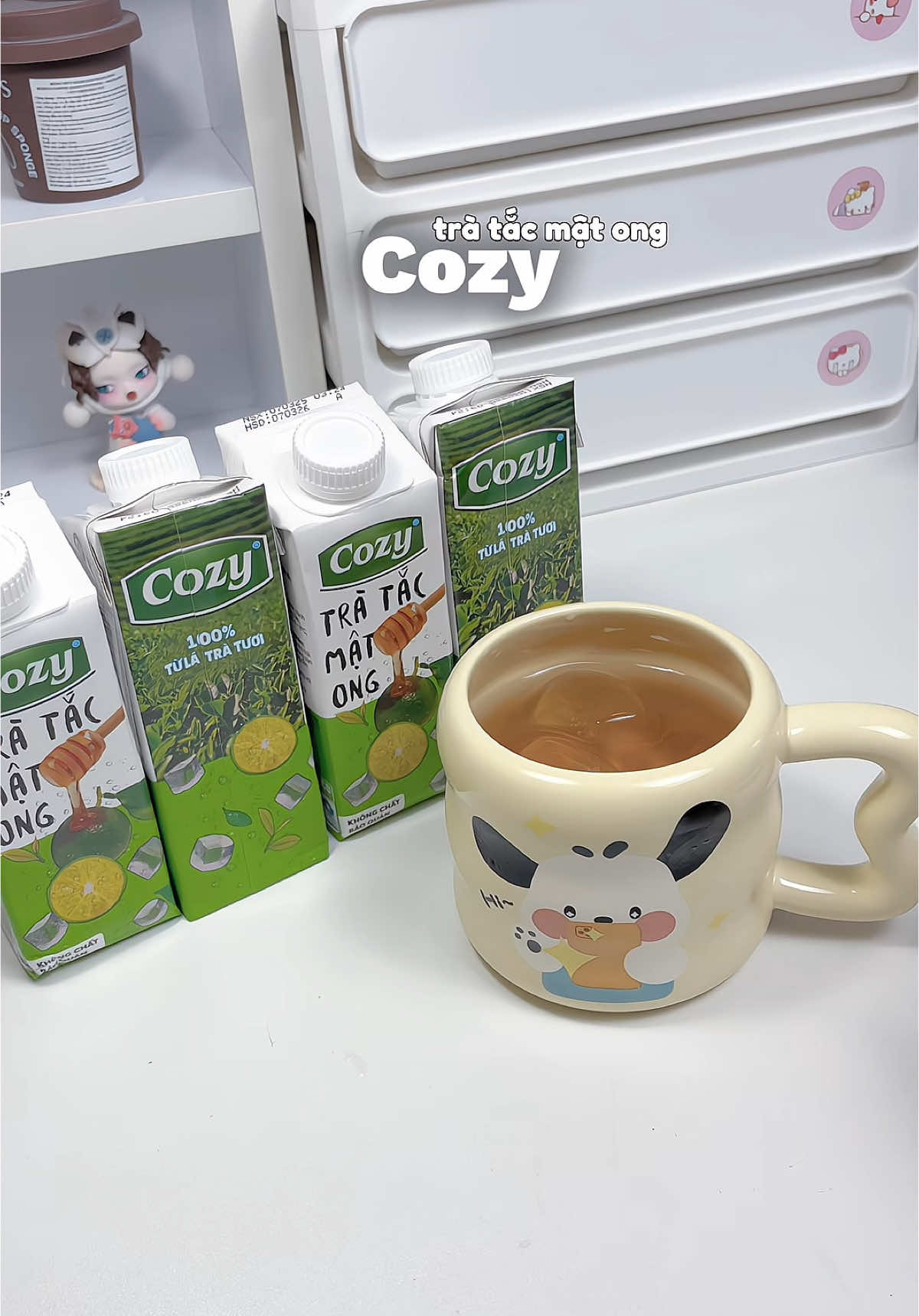 Hè này uống trà tắc mật ông 🏠 COZY đã gì đâu íiii😋#xh #xuhuong #fyp #mytamnunbox #viral #cozy #tratraicay #tratacmatong 