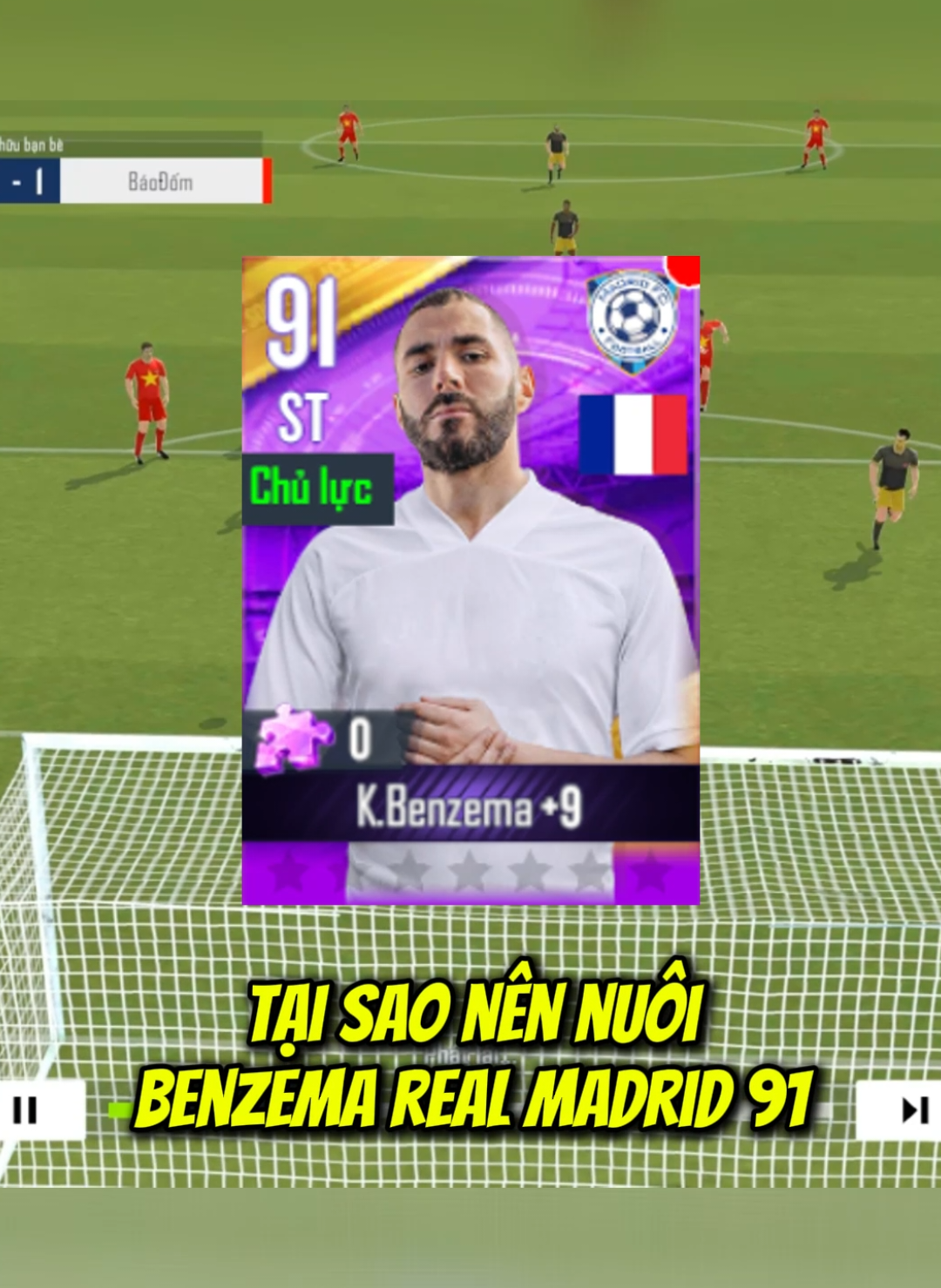 tại sao nên nuôi benzema real 91 #bongda #footballprovtc #gamebongda 