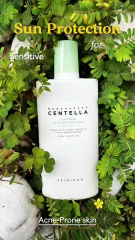 Gentle on skin, tough on UV 🌿✨ Meet Tea Trica Soothing Sun Milk — your daily sun protection hero, made for sensitive and acne-prone skin. #SKIN1004 #SKIN1004ID #SKIN1004Indonesia #centella #skincare #skintok