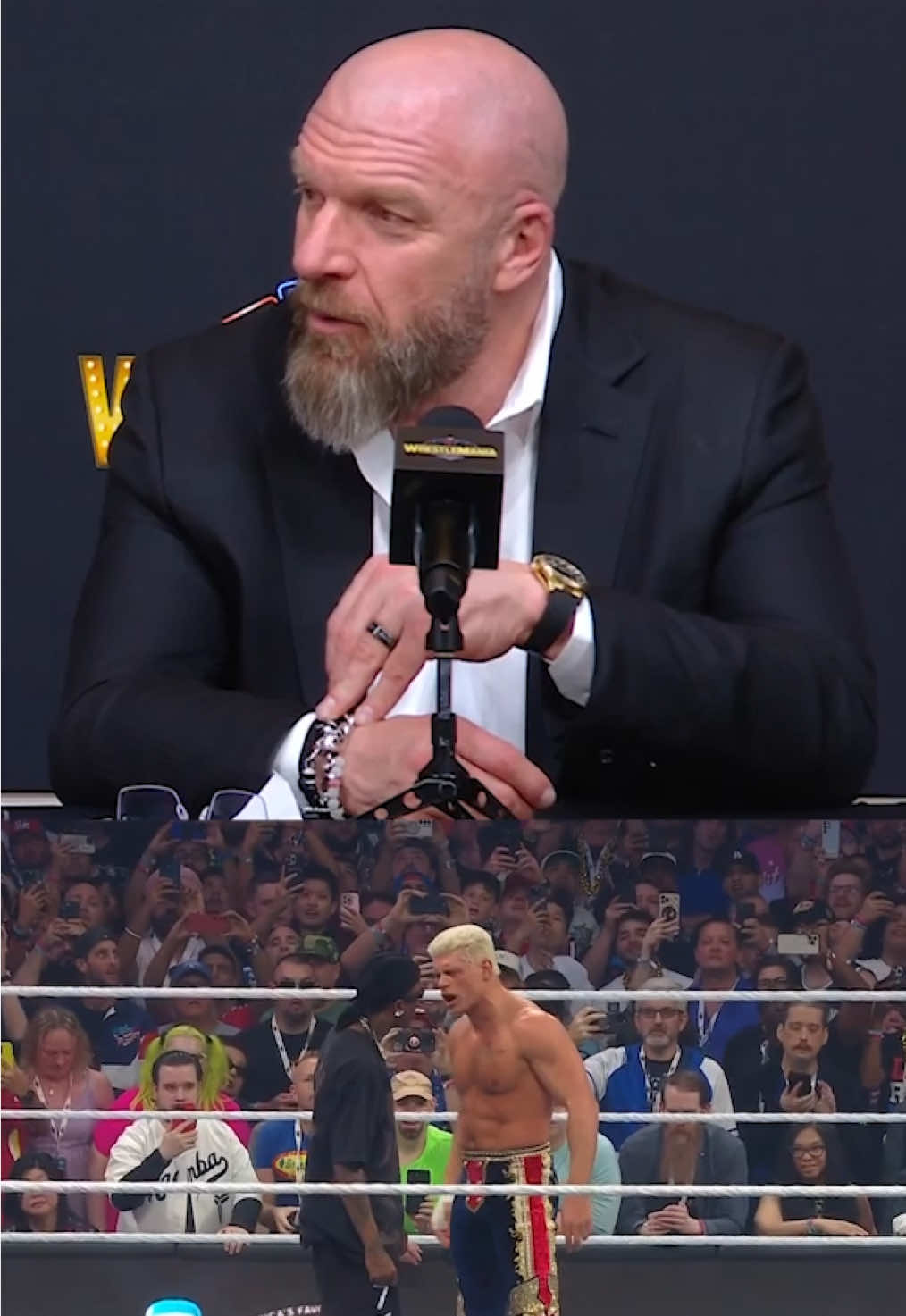 What’s next for @Travis Scott in WWE?? 👀 #TravisScott #TripleH #WWE 
