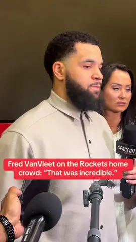 Fred VanVleet was impressed by the home-court advantage tonight:  “That was incredible.. been looking for them since I got here, but they showed up tonight.” #houstonrockets #rockets #NBA #nbaplayoffs 