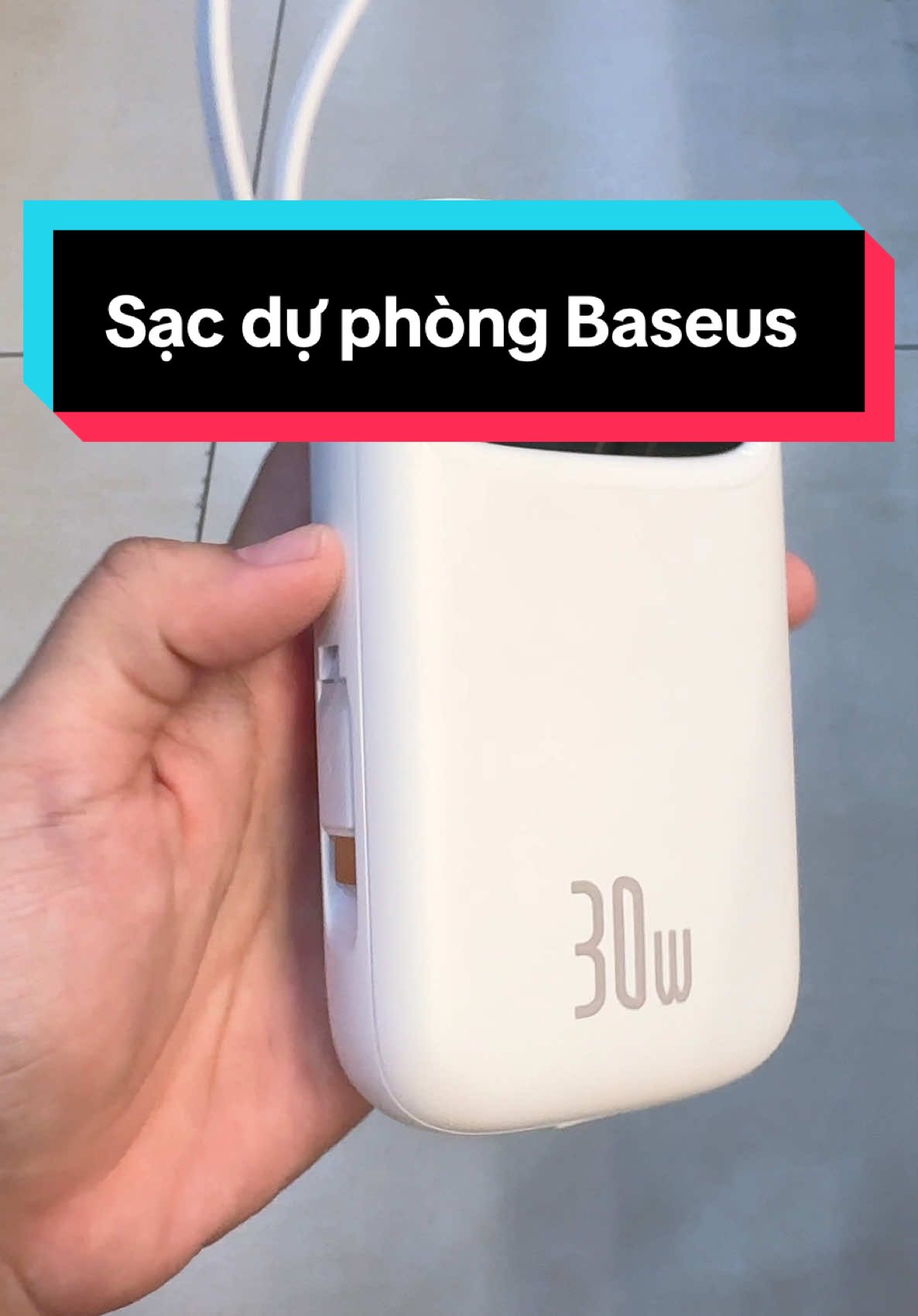 Sạc dự phòng Baseus 10.000mAh  30W #xuhướng #fyp #unboxingvideo #viral #sạcdựphòng 