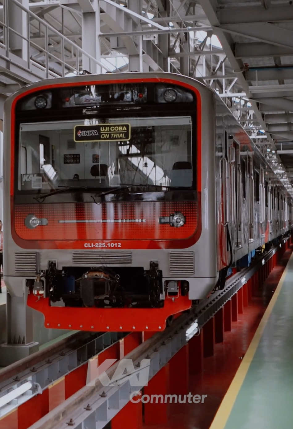 KRL Produksi INKA Telah tiba, KAI Commuter Siap Lakukan Uji Dinamis #fyp #kaicommuter #inka #futureofgreencommuter #commuterline 