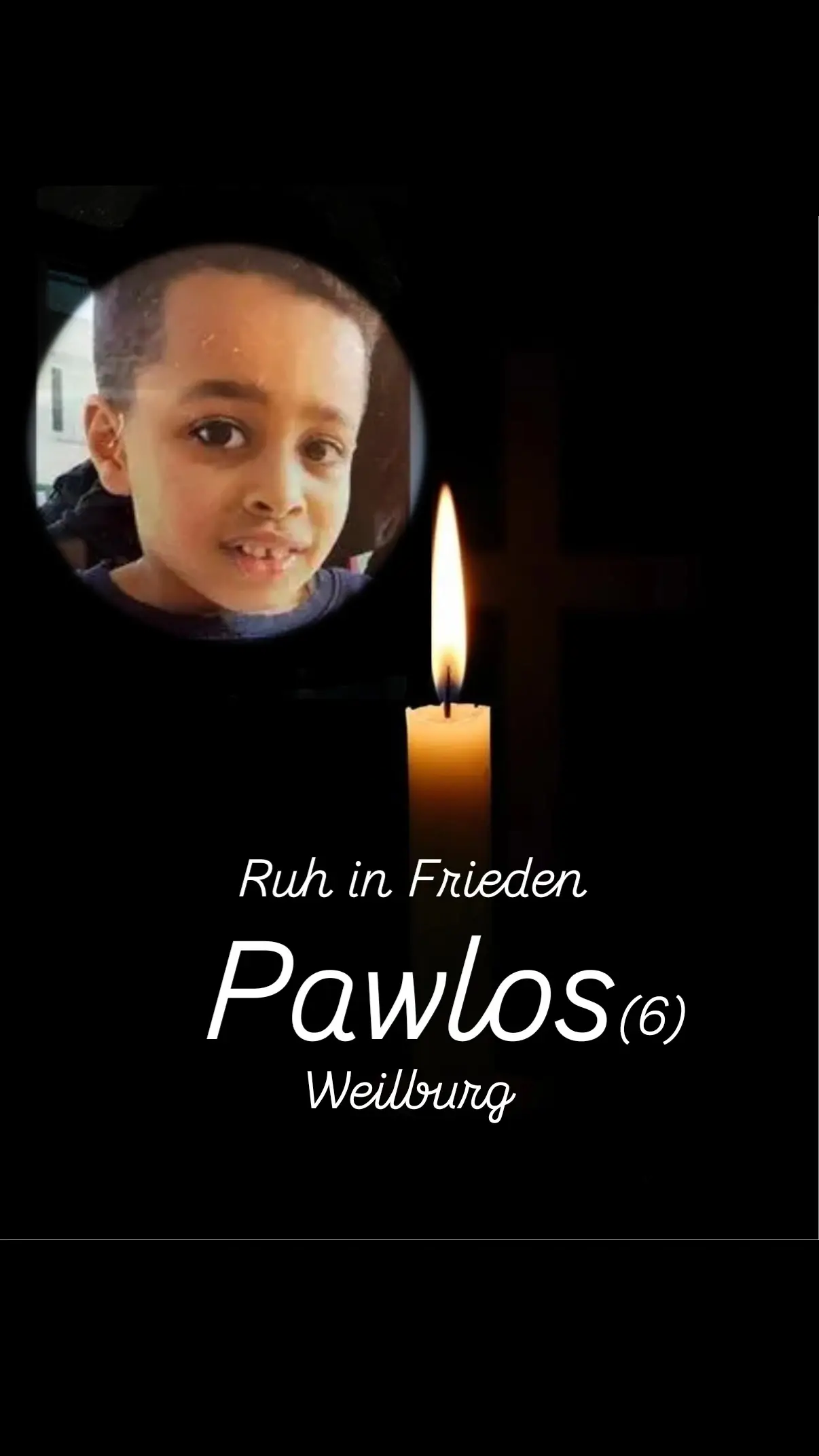 leider ist es Gewissheit das pawlos (6) aus weilburg tot in der Lahn gefunden wurde. der Familie und Freunden sowie allen Angehörigen viel Kraft in dieser schweren Zeit. #hessen #weilburg #rip #ruheinfrieden #traurig 