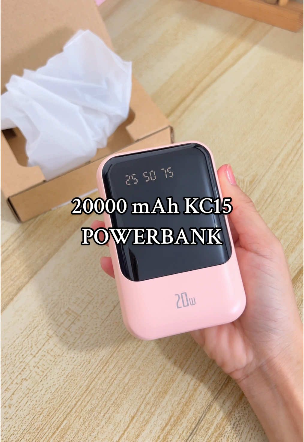 “20000 mAh KC15 POWERBANK”🥰 •Buy yours now. •Why not? Check the basket 🤭 #kc15powerbank #powerbank #powerbankmini #20000mah #cutepowerbank #travelpowerbank #travelsize #aesthetic #fyp #fyppageforyou #affiliate #affiliatetiktok #affiliatemarketing #creatorsearchinsights 