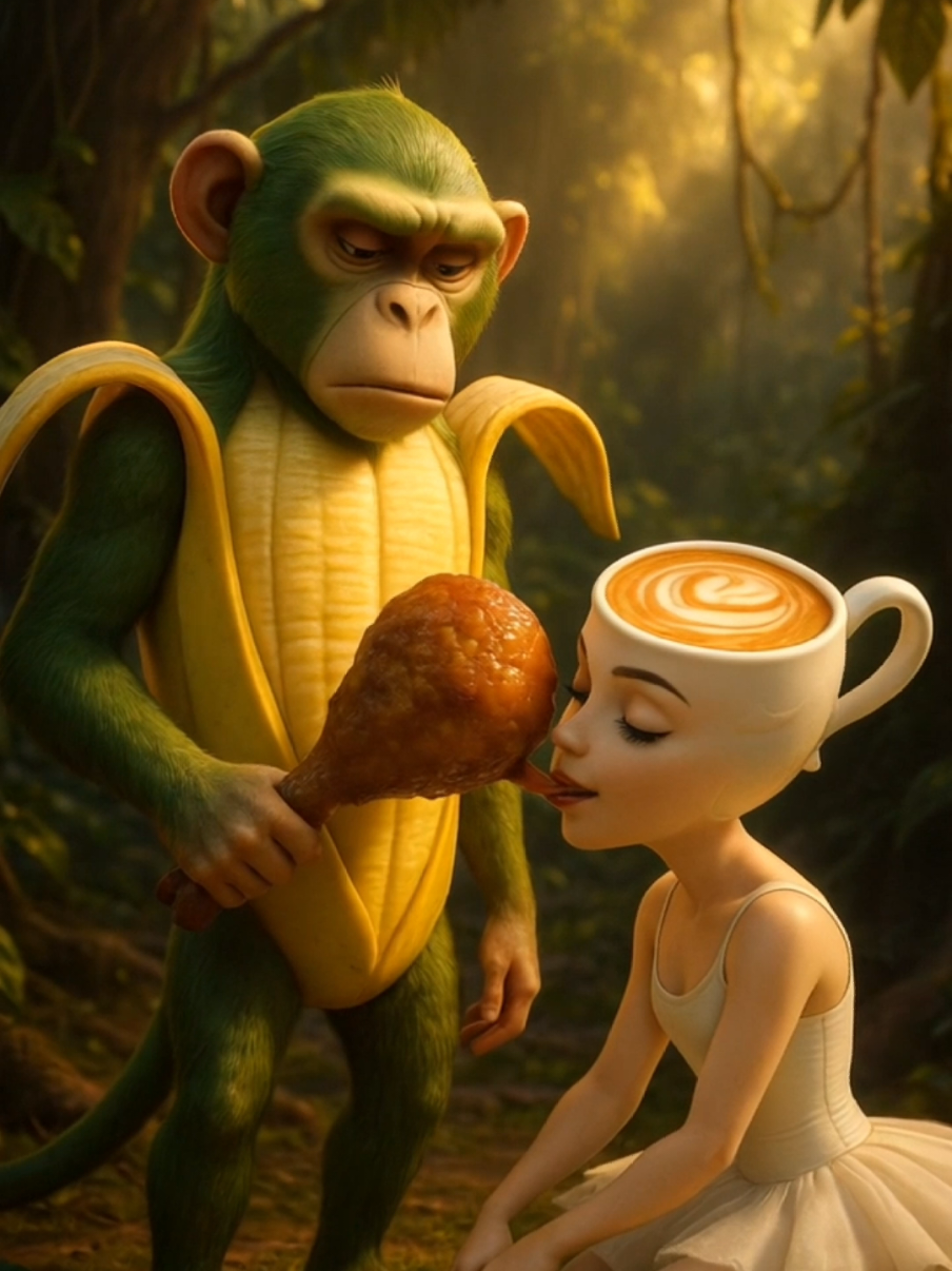 Shimpanzinni Bananinni caught and arrested 🚨 👮 #italianbrainrot #chicken #capuccino 