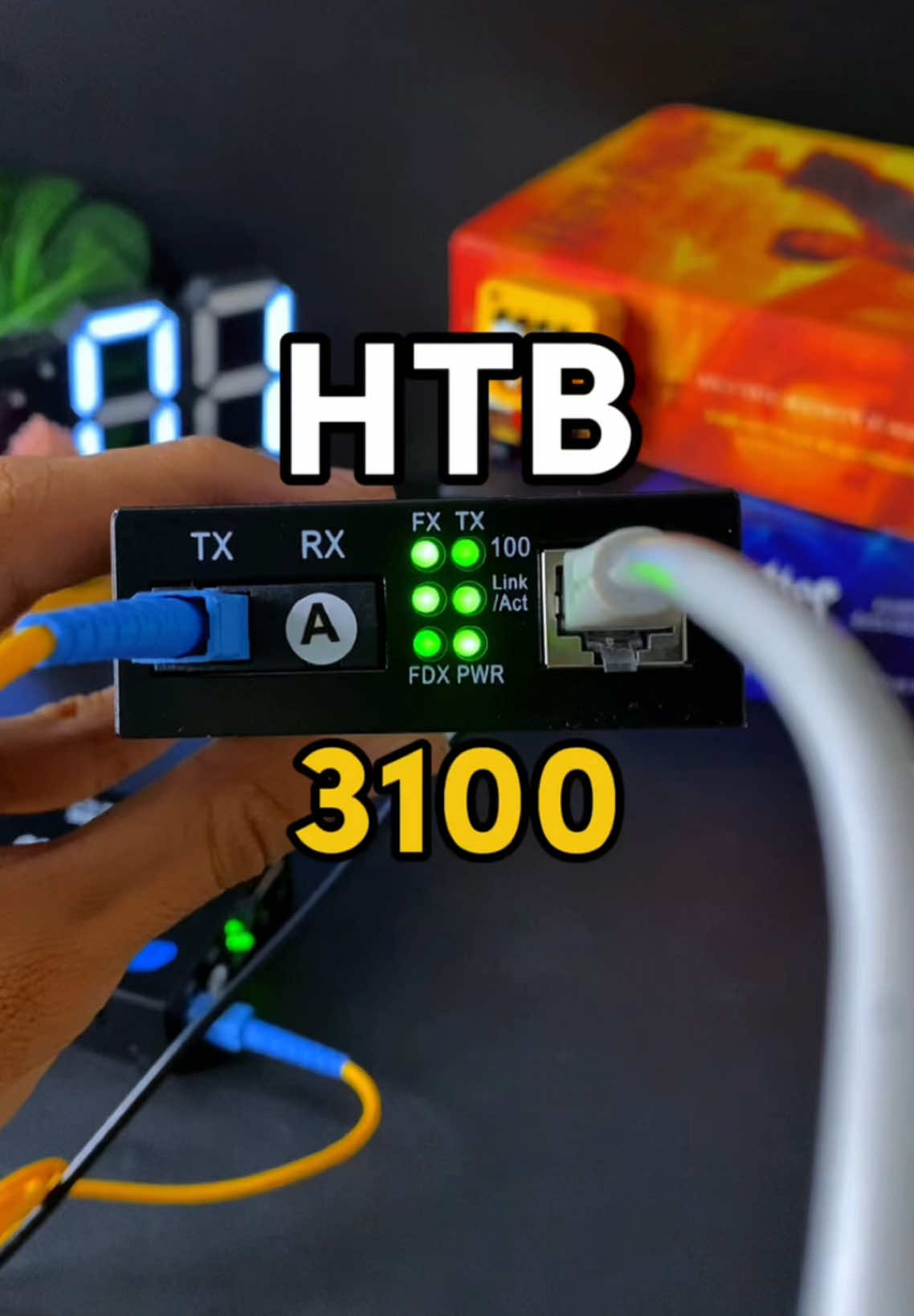 HTB 3100⚡️#fiberoptics #fyp 