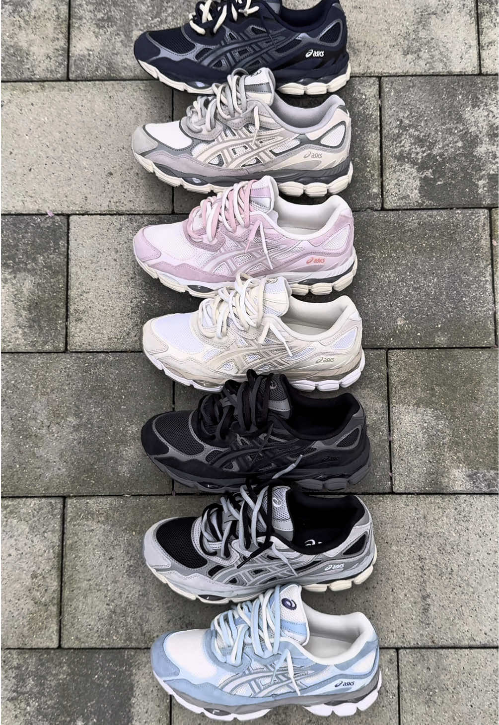 ASICS GEL NYC DOUBLE LACES #fyp #viral #asics #27af1ropez 
