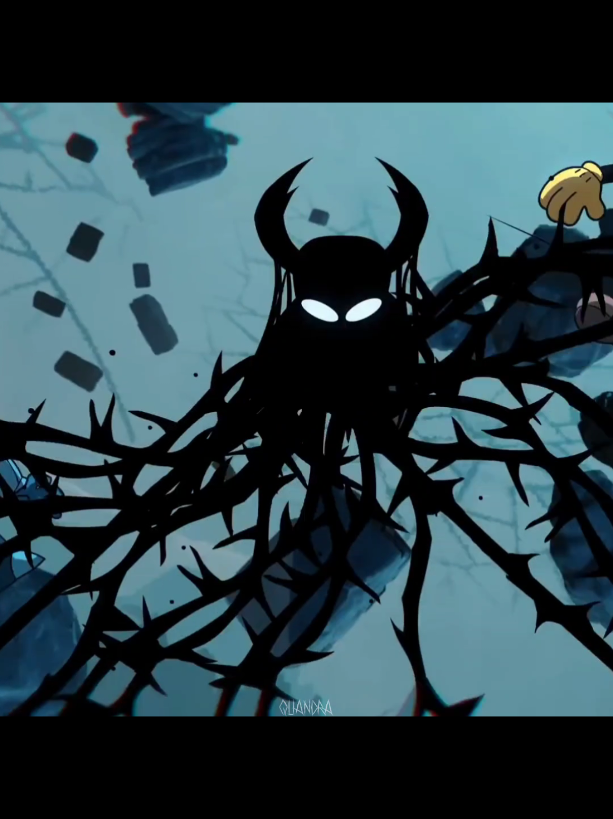 the smallest but strongest, the knight. #indiecross #hollowknight #animation #edit #indiegames (animation by moro) 