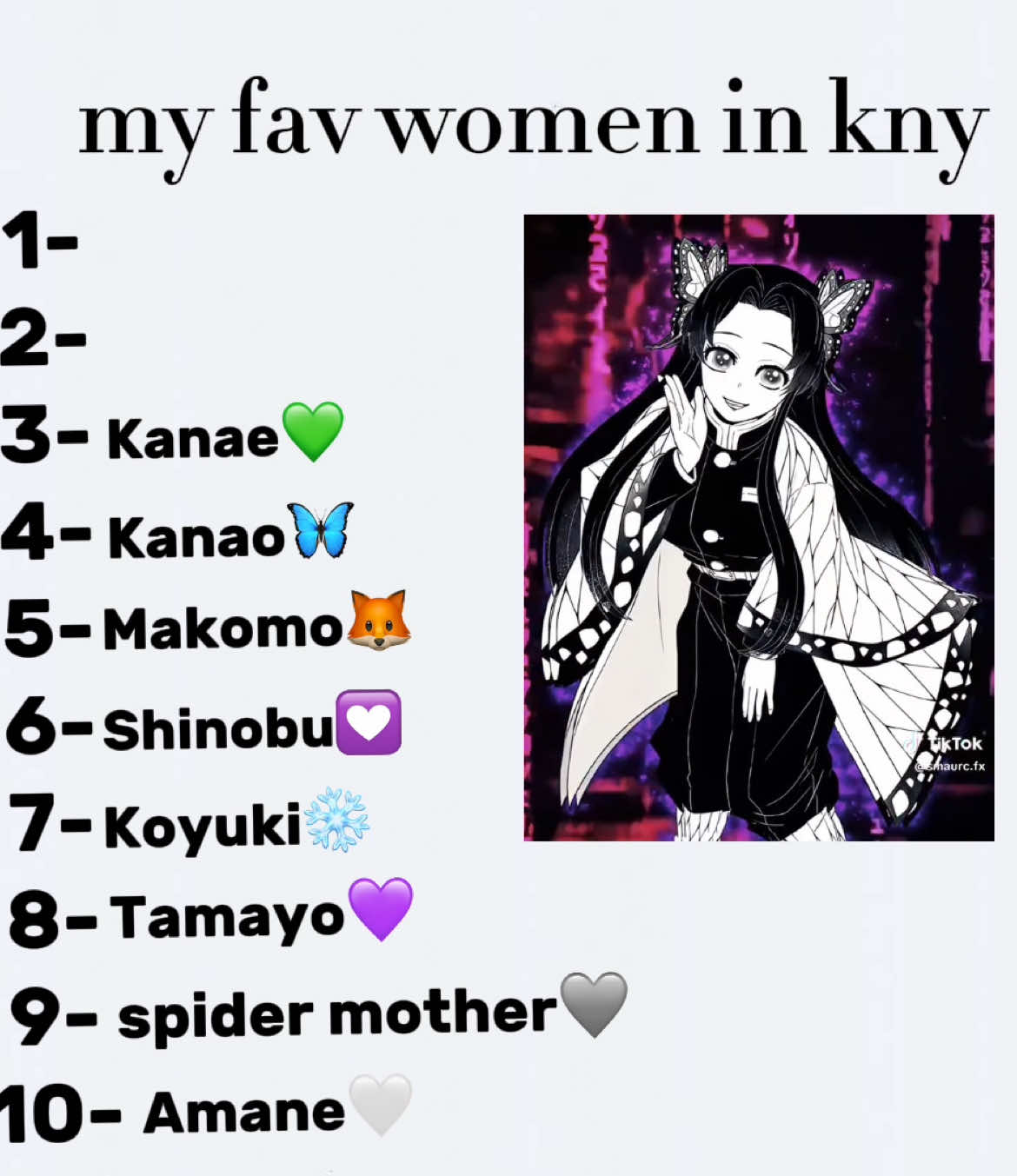 I love all these women (TIK TOKS ARENT MINE) #kny #demonslayer #fyp #viralvideos #tiktokk #foru #foryourepage #noflop #fyy #trends #beauty #edit #fyp #animeedit #kanaekocho #nezukokamado #mitsurikanroji #shinobukocho #makomo #koyuki #amane #spidermother #tamayo #kanaotsuyuri #xte #4upage #perteeee #voliamoneiperte #knygirl #trendingvideo #foryourepage #fypシ゚ #knyedit #kimetsunoyaiba #ds #blowup? #knyfemales #mitsurikanroji #mitsurikanroji🍡💮🌸 #rank 