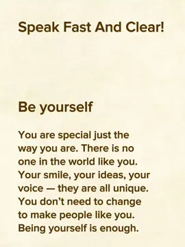 Be yourself 😉  Level A2 (Elementary English Level) #englishlesson #englishspeaking #englishteacher #motivation #english #reading #fyp 