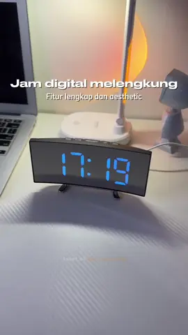 Membalas @🍒 jam digital melengkung aesthetic meja kerja #jamdigital #jamleddigital #jamled #jamdigitalled #jamdigitalaestetic #jamdigitalmeja 