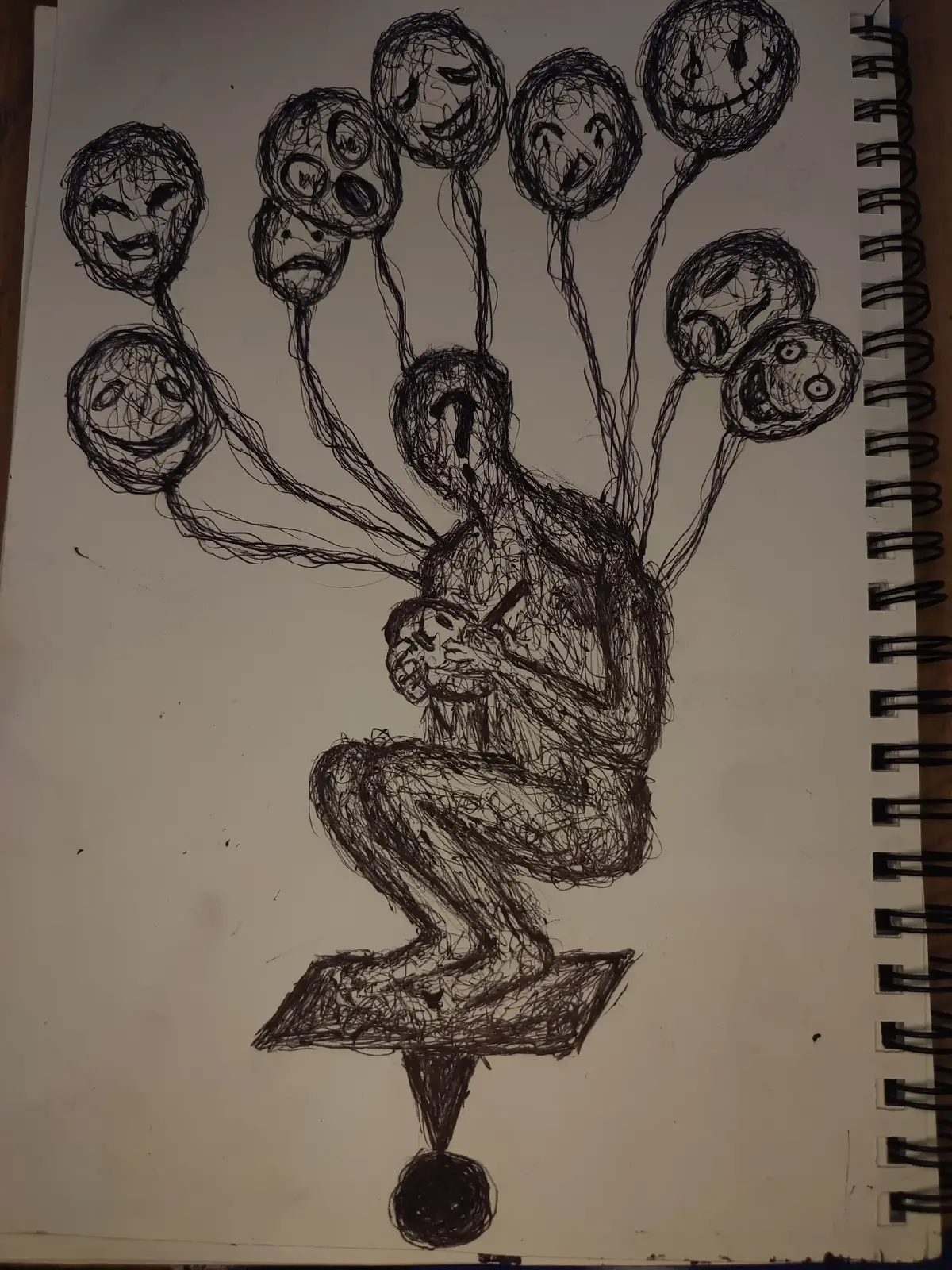 #scribbleart #fypツ #coratcoret #art #drawing #MentalHealth #fyp #anxiety #scribble #darkart #sadart #scribbleartwork 