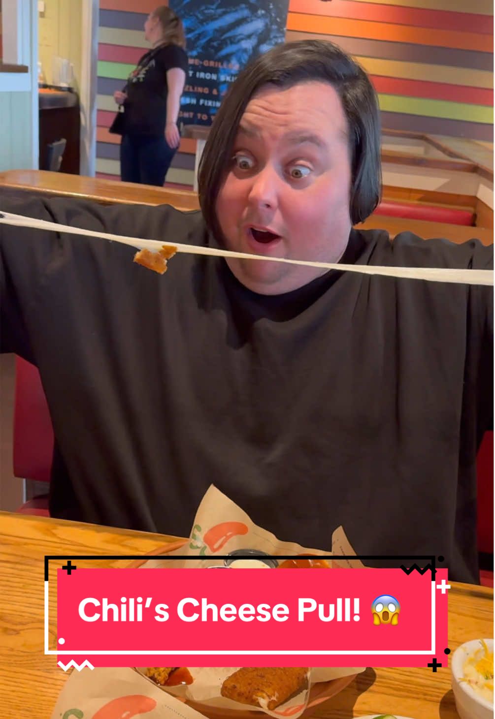 is this a world record for cheese pull?! #Foodie #easter #foodreview #couple 