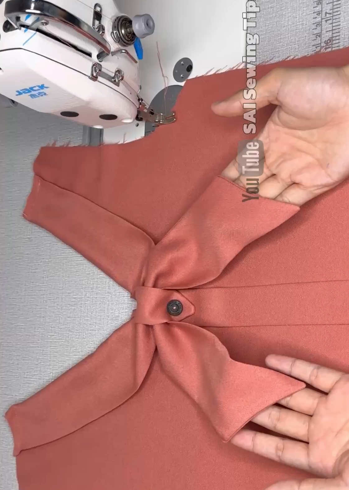 Scluptural Tied Neck Design Sewing Tips