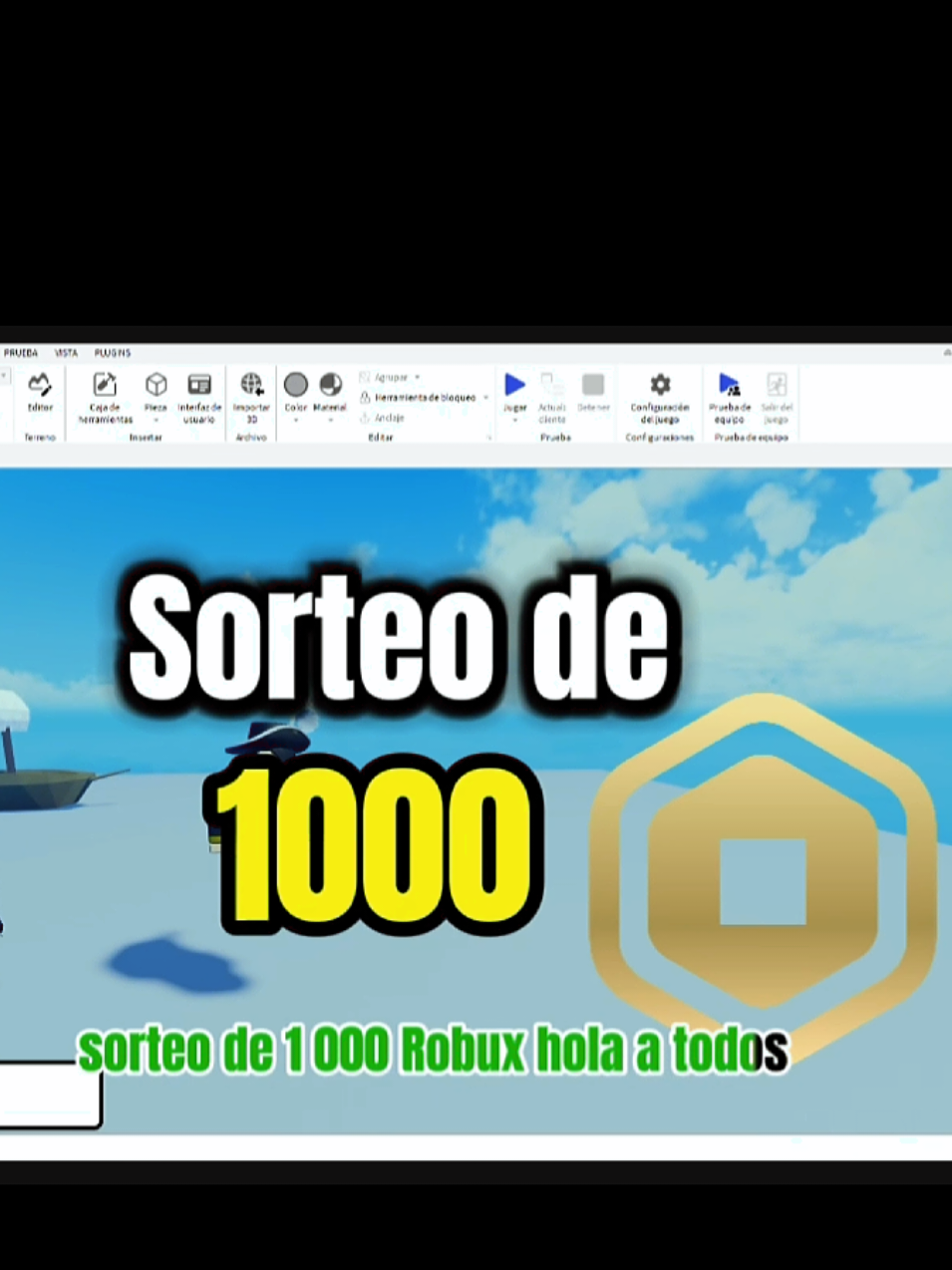 Sorteo de 1000 robux #Roblox #foruyou #parati #dev #youtube #fyp #robloxstudio #tiktok #sorteo 