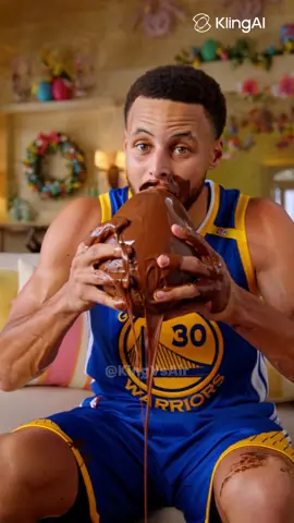 LEARN AND MASTER AI ON MY PROFILE🤞 If you want to make videos exactly like this, go to klingai.com!  @Kling AI  #klingai #kreatewithkling #ai #lebron #stephcurry #easter #gymark #easteregg 