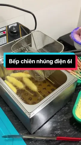 Reveiw bếp chiên nhúng điện 6l#xh#viral #bepchien 