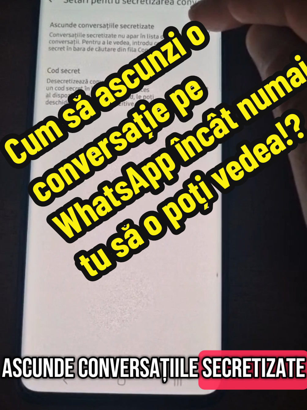 Cum să ascunzi o conversație pe WhatsApp încât numai tu să o poți vedea!?