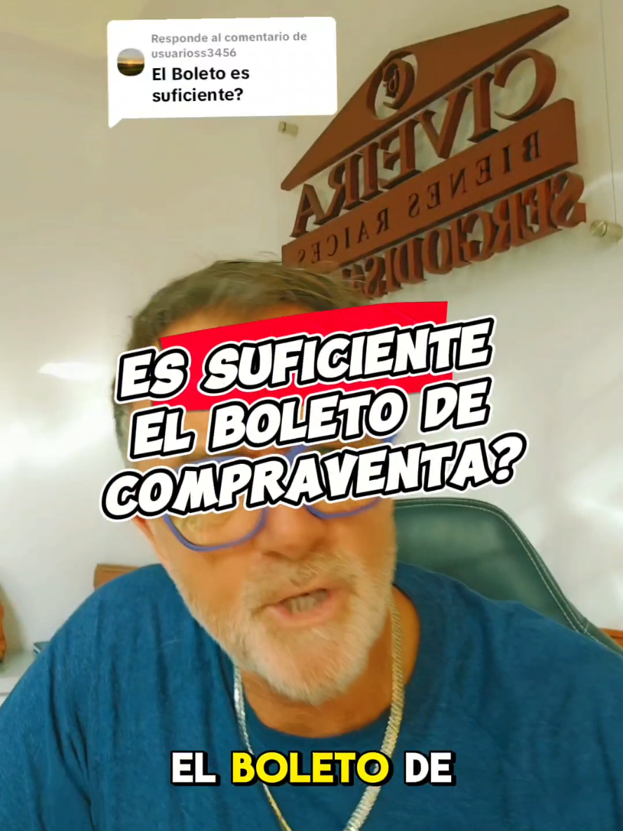 El Boleto de Compra Venta no es reconocido por el registro de la Propiedad  #inmobiliaria #distinto #alquileres #realestate 