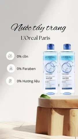 Sạch sâu – Dịu nhẹ – Da căng mướt! Khám phá nước tẩy trang L’Oreal, làm sạch mọi bụi bẩn mà vẫn êm ái cho làn da! 💦 #nuoctaytrang #LorealParis #taytrangsachsau #skincareroutine #reviewchanthanh #musttry #TikTokMadeMeBuyIt #lamdepsieudon  #review #xuhuongtiktok #fyp #hareviewnha 