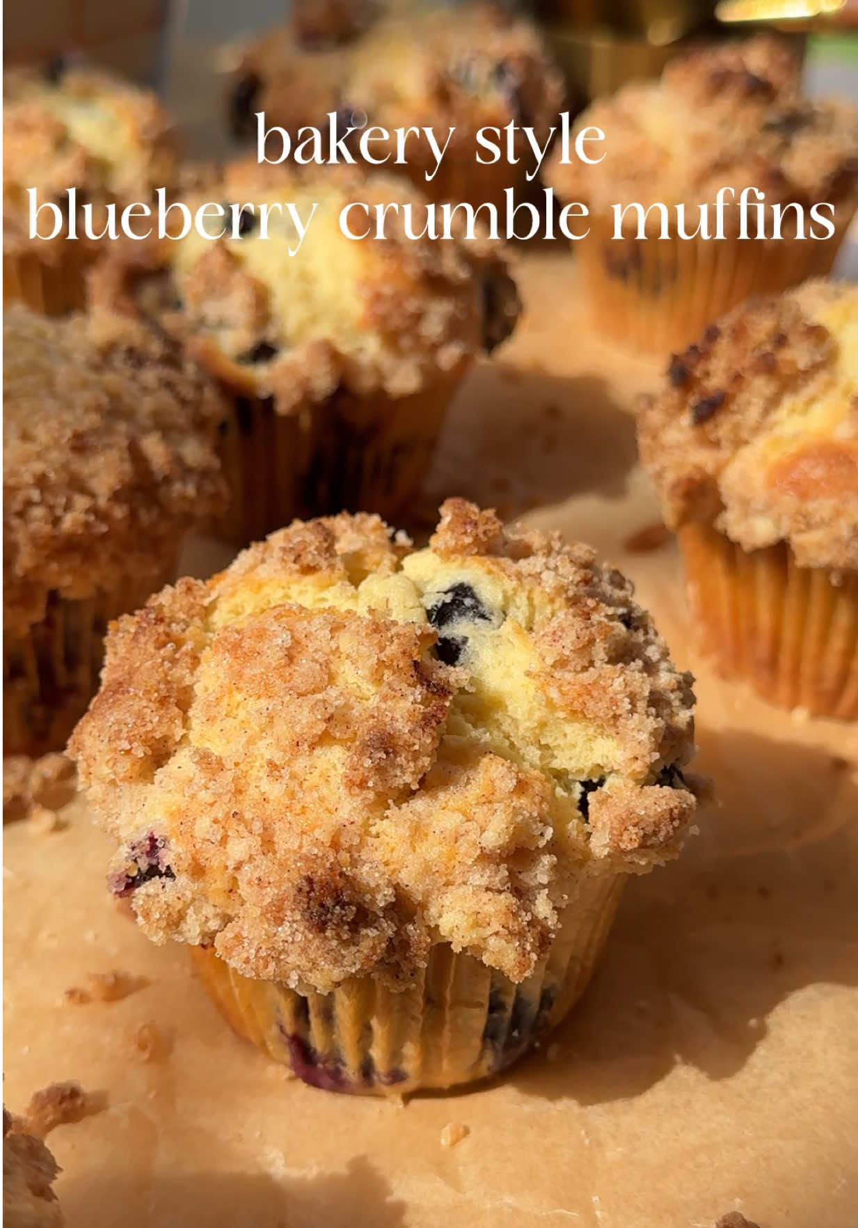 Bakery style blueberry muffins are the perfect way to start the week #muffins #blueberry #blueberries #blueberrymuffins #bakery #baking 