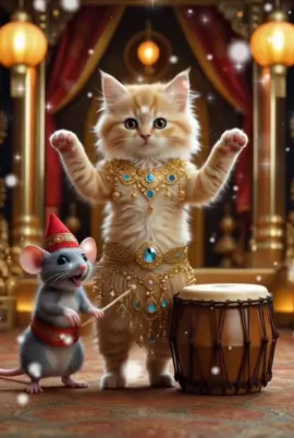 cat and mouse dance#dancer#cat#kute 