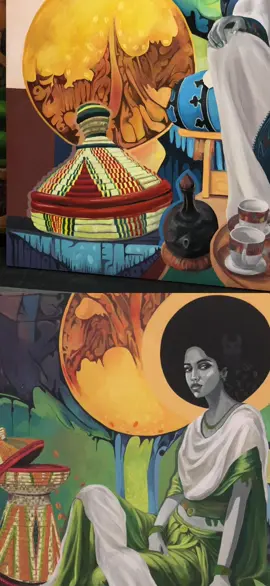 #ethiopianartists #ethiopianart #habesha #artwork #beauty #workofart #culture #afro #afrogirls 