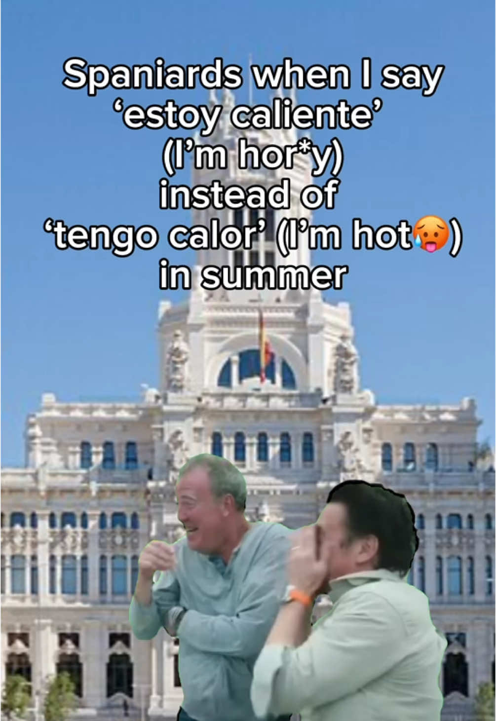 I am hot/I feel hot is ‘TENGO CALOR’ 🥵 be careful🙏🏻 #spanishteacher #spanishlessons 