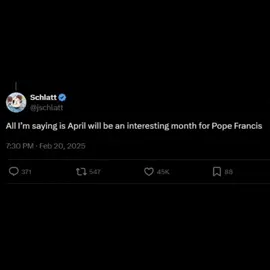 This guy always predicts things 😭🙏 #popefrancis #jschlatt @Jschlatt #fyp #fypシ #foryoupage 