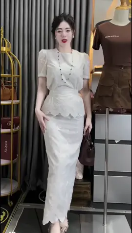 Set Váy Dáng Dài Thô Ren #setvaynu #setvayxinh #thoitrangnu #xuhuong 