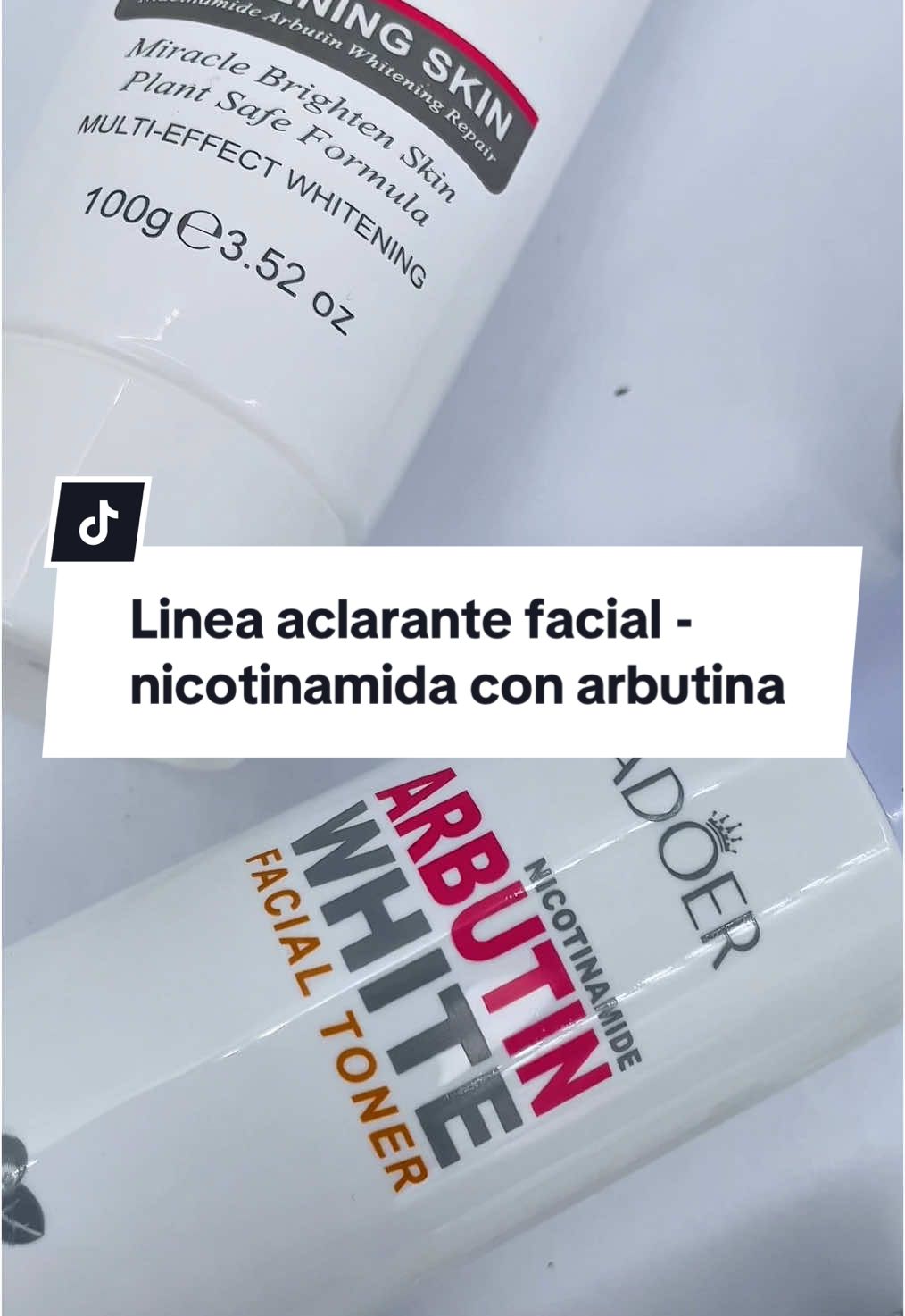 Línea nicotinamida arbutin white 🤍 Sadoer  Tus clientas lograrán lucir una piel mucho más hermosa con esta línea aclarante ✨ Todos los precios al mayor o gran mayor puedes verlos en “Catálogo skin care”  Compra productos originales de skin care al mayor desde $30 surtido como desees a partir de una unidad por producto  🇻🇪Envíos a nivel nacional  📍Pick Up - Caracas, Av Urdaneta  🛵Tenemos delivery  #skincare #nicotinamida #aclararlapiel #emprendedores 
