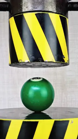 hydraulic press vs billiard ball... what happened, let's see the results #asmrsounds #asmrvideo #usa #2025 #asmrvideosounds #usa🇺🇸 #newyorkcity #capcut #viralvideo #hydraulicpress #fyp #fypシ゚viral #asmrtiktoks #losangeles #machine 