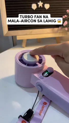 grabe! parang aircon yong lamig ng turbo fan nato 😍 #icefan #turbofan #jamay #handheldfan #minifan #viral #electricfan #fyp #trending 