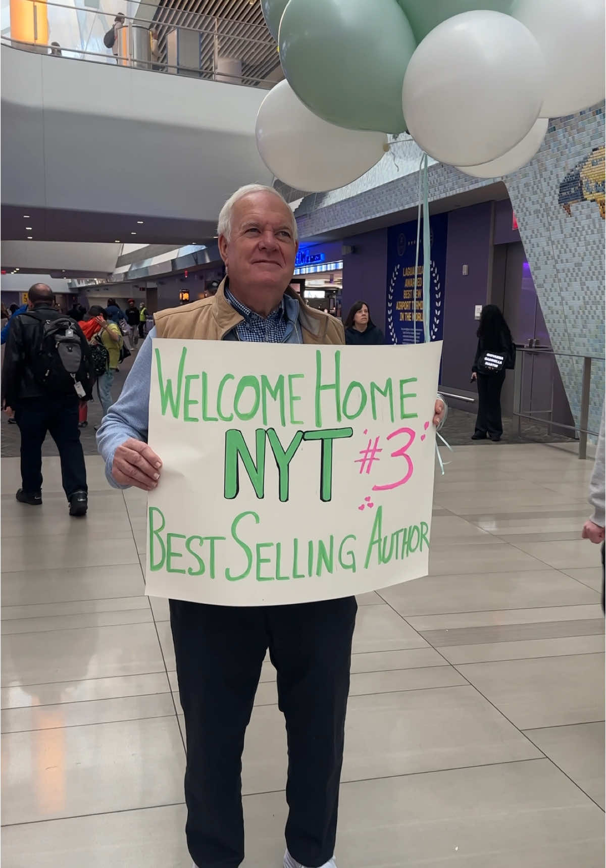 WOW!! Pinch me!! Every Day with Babs made the NY Times best-seller list. Mr. Babs had to leave the tour early, so he surprised me at the airport with a big sign and balloons. Never did I think this was in my cards during this lifetime, but l'm most excited by the fact that this book is reaching so many of you and helping with that lifelong question, 