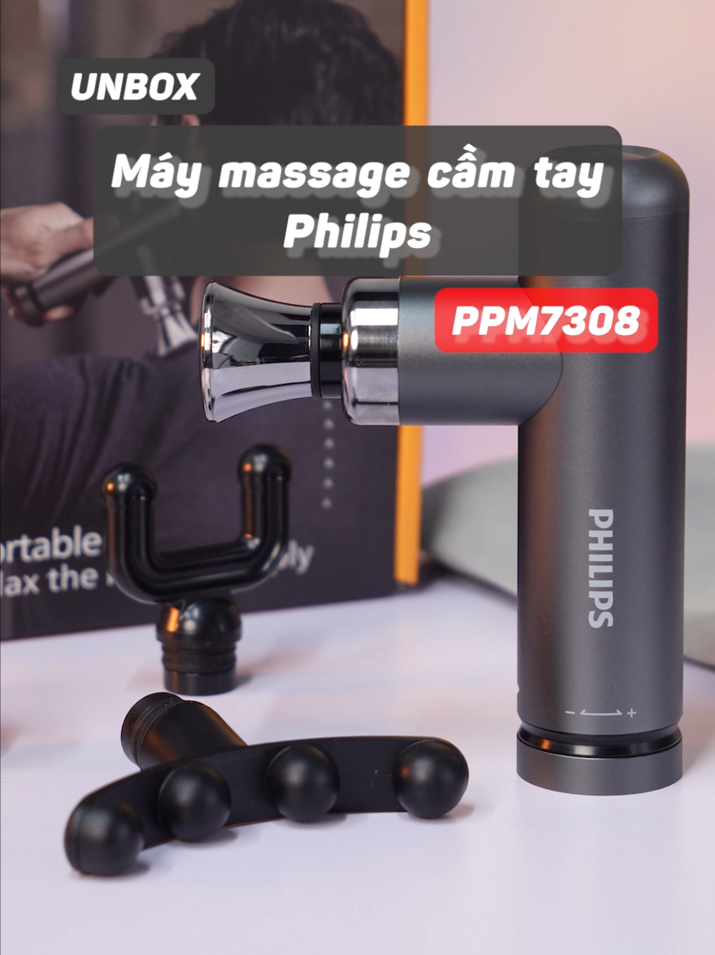 Unbox Máy massage cầm tay Philips PPM7308 #xuhuong #LearnOnTikTok #massage #maymassage #unbox #chiemtai 