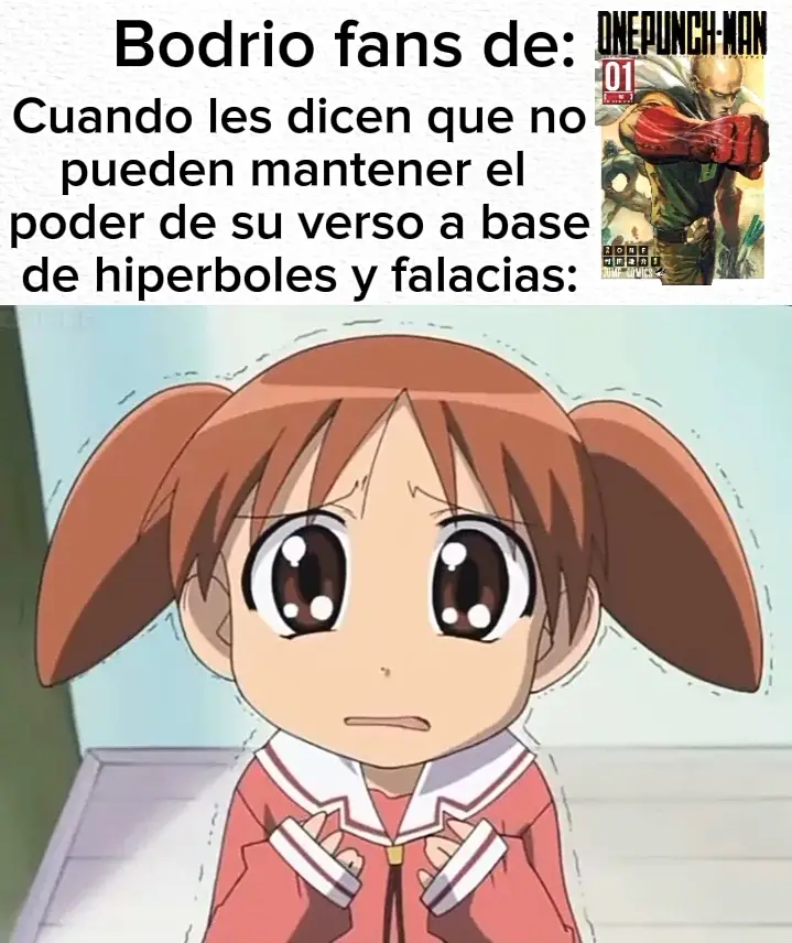 Hiperbole y falacias son lo diario que dicen los fans de opm #onepunchman #factos #ayudaestonoesunmeme #chiyo #azumanga #VodKA #humor #fyp #viral #viralvideo