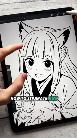 How to separate line art from a white background in Procreate? By the way, download the Tools for Procreate App — it’s packed with thousands of brushes for Procreate!