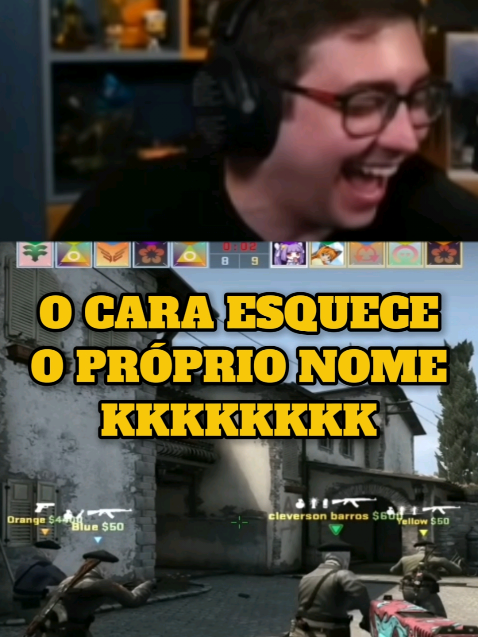 Alan esqueceu que seu nome é Cláudio  . . . #alanzoka #alanzokamenes #alanzokavideos #fyp #csgo #twitchclips 