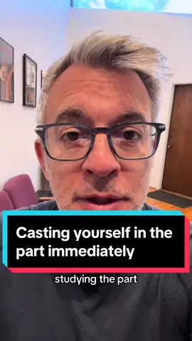 Casting yourself in the part immediately might help you as an actor to get the audience to believe you are the character #actors #ActingChallenge #actorslife #audition #acting #actingcoach 