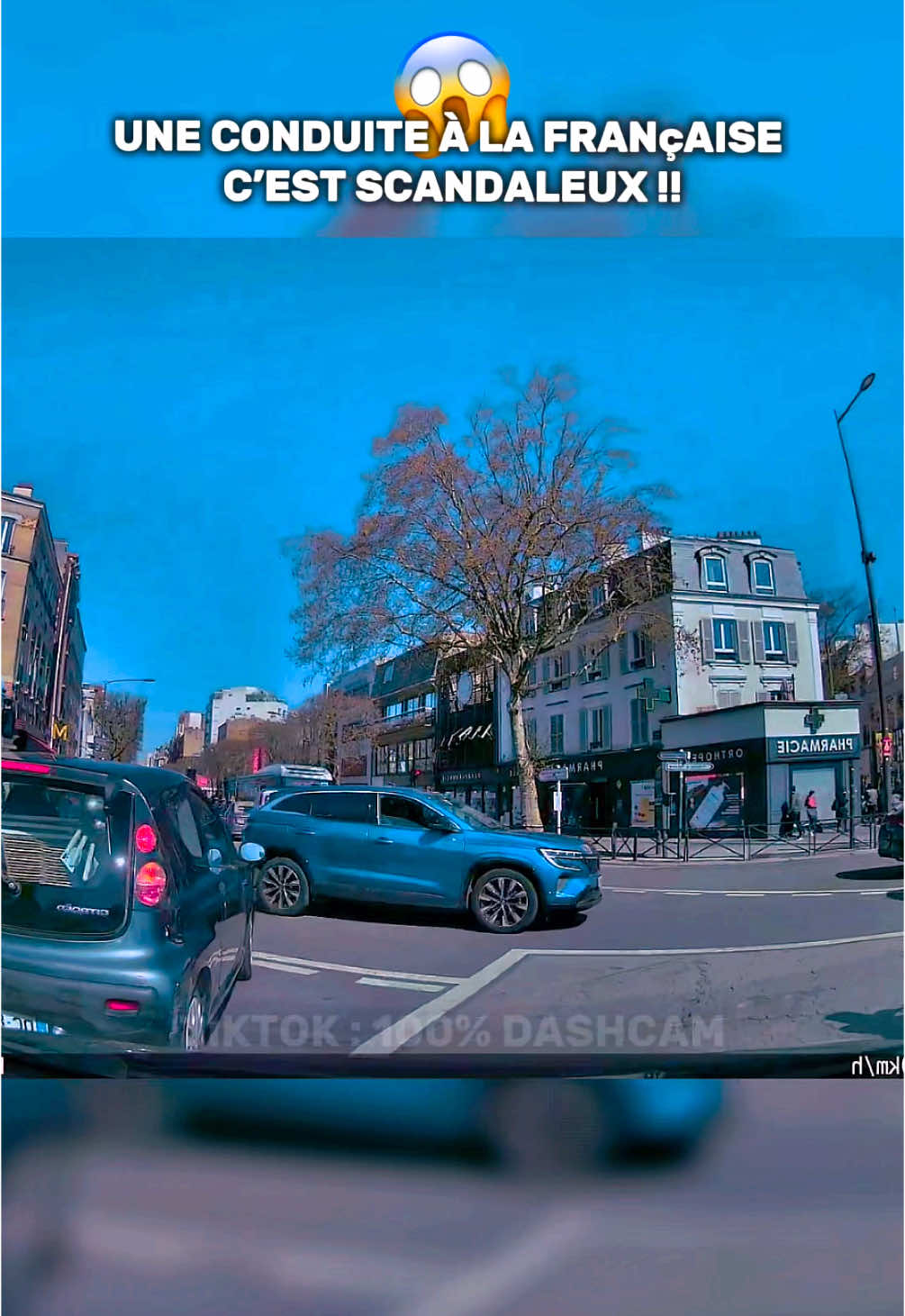 Une conduite à la française, notre conduite est scandaleuse !! #route #france #voiture #dashcam 