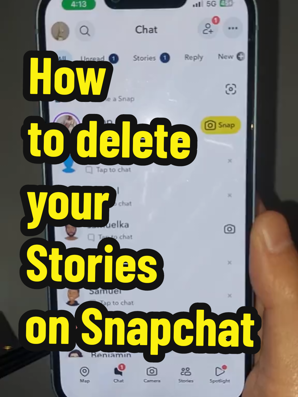 How to delete your Stories on Snapchat