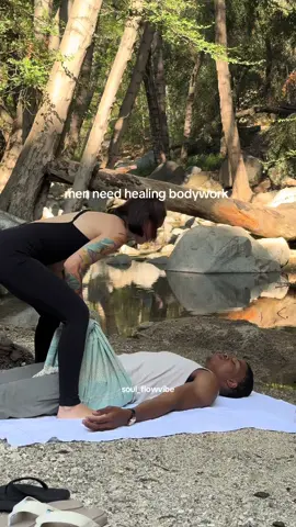 My man is big, but I learned how to work with bodies safe 🤍 Online Soul touch therapy course 🔗 in my bio.  #touchtherapy #bodywork #fyp #healingtiktok #masculinity 