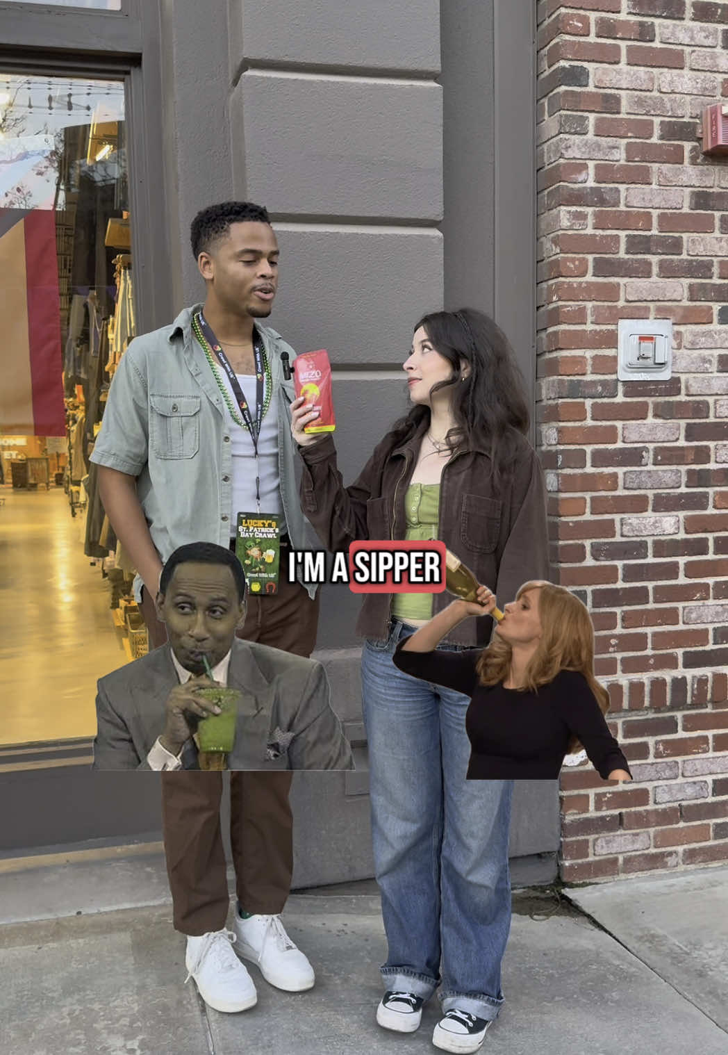 We ALL know why #drinkmizo #funny #relatable #streetinterview 